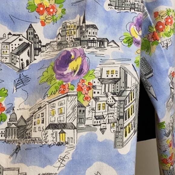 Briggs Cityscapes Around the World, London, Paris Mid Rise Capris Petite Size 8P - Picture 3 of 7